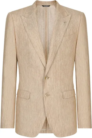 Dolce & Gabbana Single-breasted linen blazer