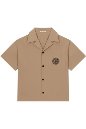 Dolce & Gabbana DG logo-embroidered cotton shirt