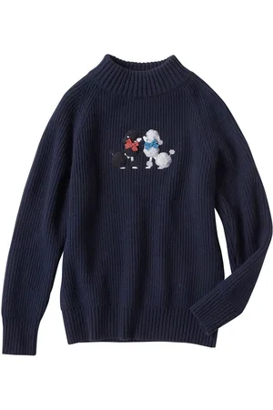 Familiar Dog-appliqu??d jumper