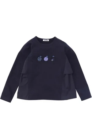 Familiar Ruffled cotton T-shirt
