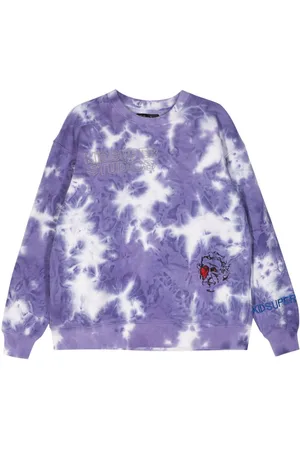 KIDSUPER STUDIOS Tie-dye embroidered sweatshirt