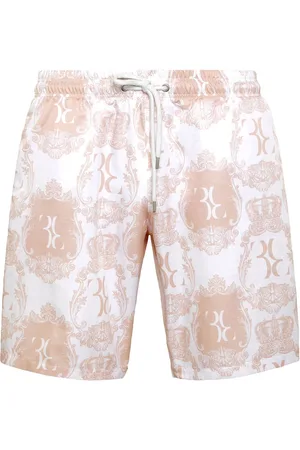 BILLIONAIRE Logo-printed swim shorts