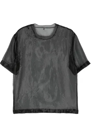 Patrizia Pepe Sheer organza T-shirt