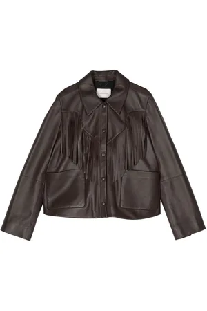 Dorothee Schumacher Fringe-detail leather jacket