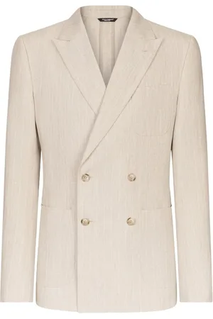 Dolce & Gabbana Pinstriped linen blazer