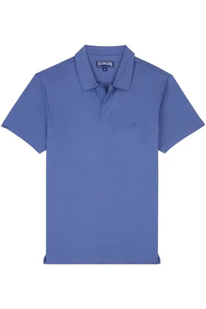 Vilebrequin Turtle-embroidered tencel polo shirt