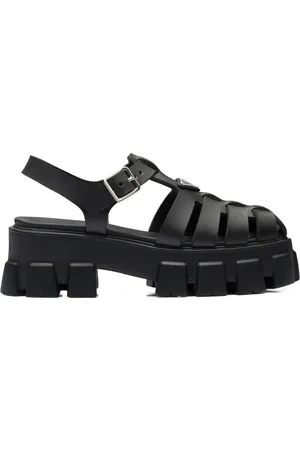 Prada 55mm caged platform sandals