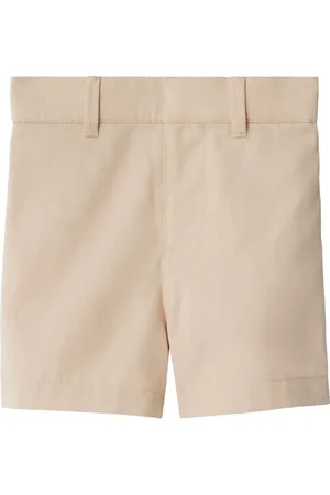 Burberry EKD-embroidered cotton shorts