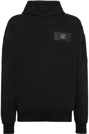 Philipp Plein Ribbed panelling hoodie