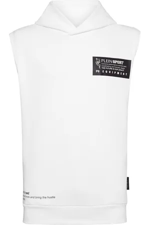 Philipp Plein Logo print sleeveless hoodie