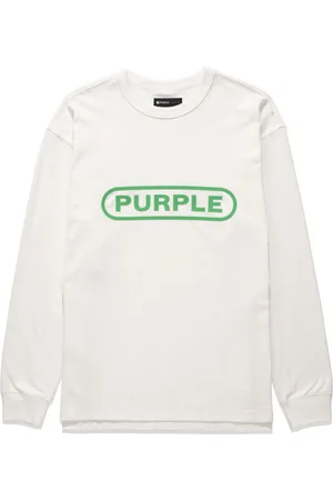 Purple Brand Logo-print cotton sweatshirt