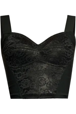 Dolce & Gabbana Lace-trim corset top