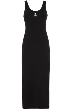 Philipp Plein Skull-embroidered tank dress