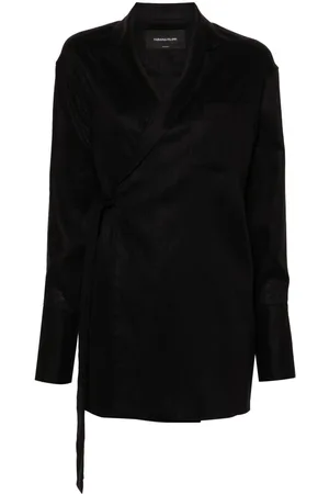 Fabiana Filippi Linen wrap jacket
