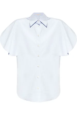 Stella McCartney Flutter-sleeve cotton shirt