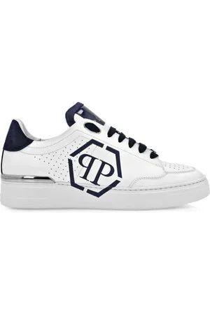 Philipp Plein Hexagon leather sneakers