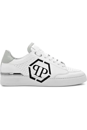 Philipp Plein Hexagon leather sneakers