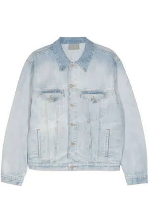 VTMNTS Logo-embroidered denim jacket