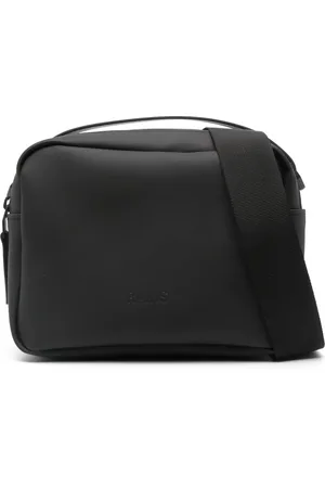 Rains Logo-debossed messenger bag