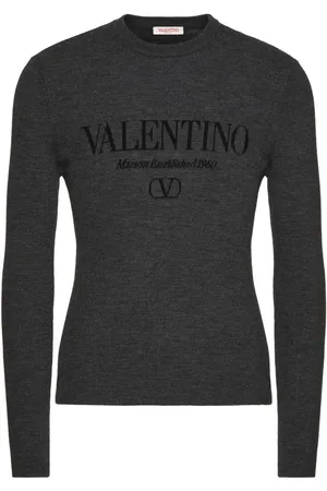 VALENTINO GARAVANI Logo-intarsia virgin-wool jumper