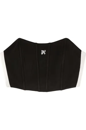 Palm Angels Monogram-print corset top