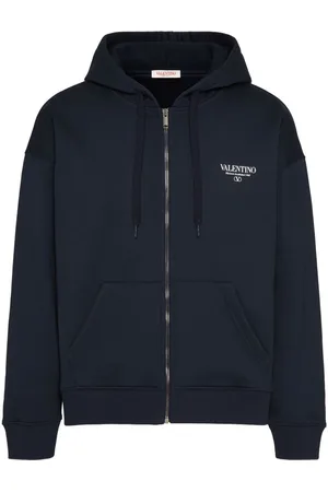 VALENTINO GARAVANI Logo-print zip-up hoodie
