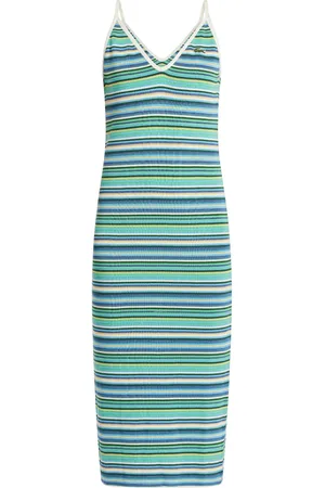 Lacoste Striped midi dress