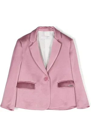 MONNALISA Single-breasted satin blazer