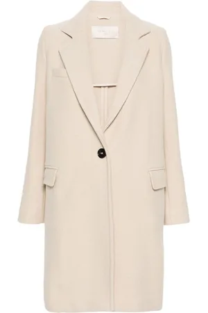 Circolo Single-breasted wool coat