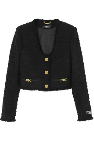 VERSACE Heritage tweed cropped jacket