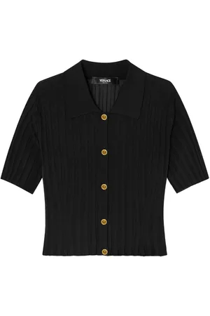 VERSACE Button-up knitted shirt