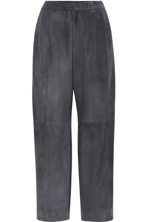 Brunello Cucinelli Straight-leg leather trousers