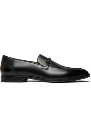 Bally Almond-toe leather loafers