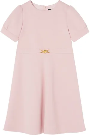 VERSACE Medusa-appliqu?? belted dress