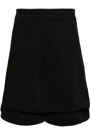 SONGZIO Button-up draped shorts