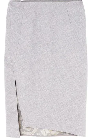 VERSACE Asymmetric-hem pencil skirt