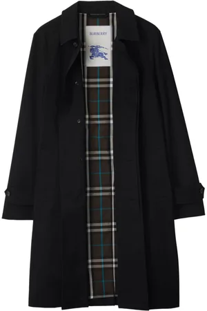 Burberry Pointed-collar gabardine coat