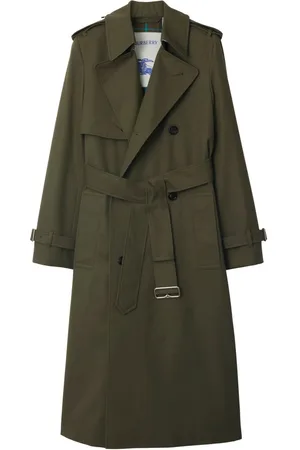 Burberry Notched-lapel cotton trench coat