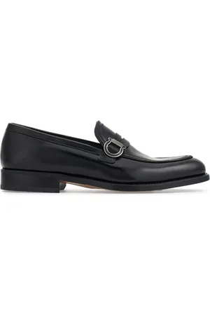 Salvatore Ferragamo Gancini-plaque leather mocassins