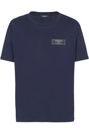 Balmain Logo-tag cotton T-shirt