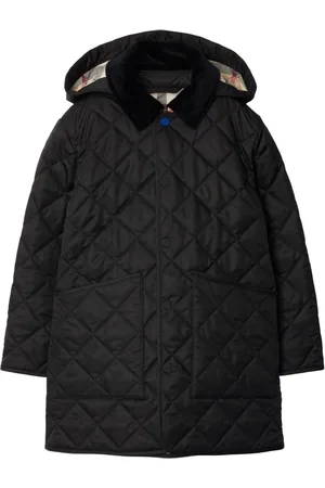 Burberry Corduroy-collar quilted jacket