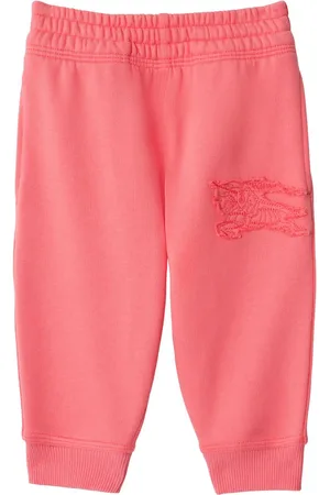 Burberry EKD-appliqu?? cotton track pants
