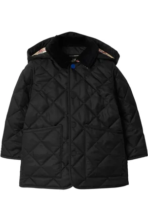 Burberry Corduroy-collar quilted jacket