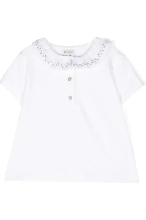 KNOT Patrice floral-embroidery T-shirt