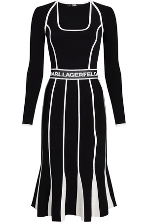 Karl Lagerfeld Transformer knitted midi dress