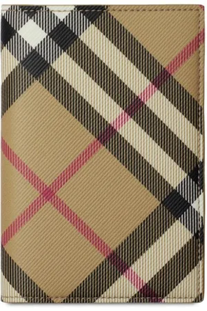 Burberry Check passport holder