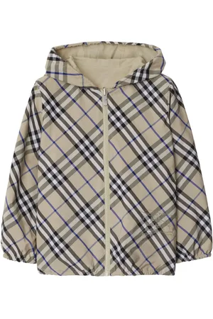 Burberry Burberry Check hooded jacket
