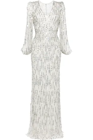 Jenny Packham Moondance sequin-embellished gown