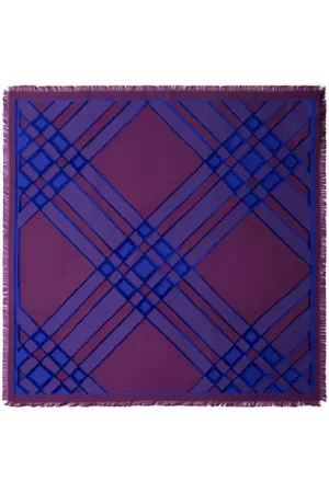 Burberry Check silk blend scarf