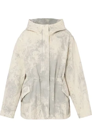 Moschino Tie-dye hooded cotton jacket